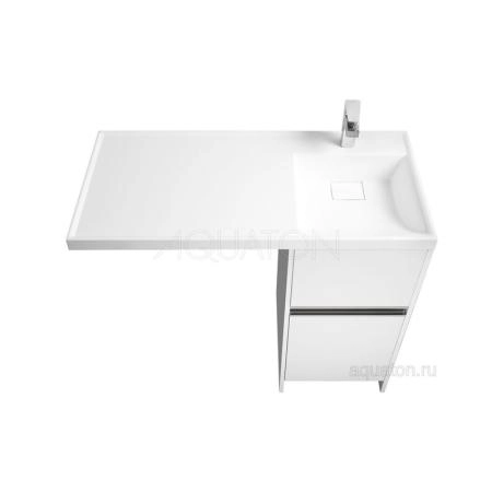 Тумба под раковину Aquaton Лондри 1A236001LH010 400 с ящиком,белый