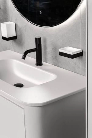 Стакан Boheme настенный Qubic Black 10724-B