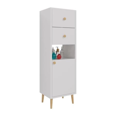 Шкаф напольный DREJA LUNO 99.2005 35 см, белый