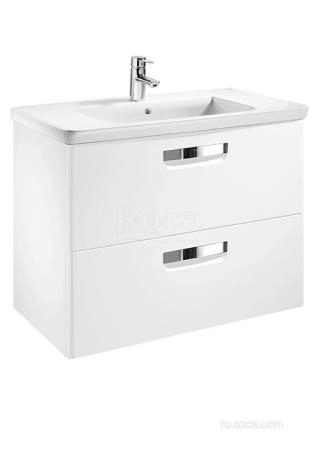 Тумба с раковиной Roca Gap 80 ZRU9302732 белая матовая