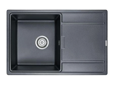 Мойка для кухни Paulmark FLUGEN, PM217850-BLM, черный металлик, 780х500 мм