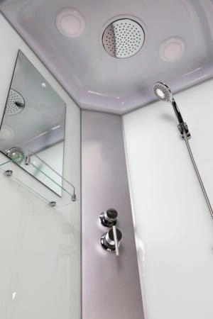 Душевая кабина Niagara NG-1101-14 900х900х2150 низкий поддон 13см стекло матовое с полкой