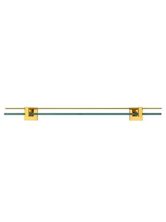 Стеклянная полка для ванной WONZON & WOGHAND POLO, Темное золото (WW-8927-DG)
