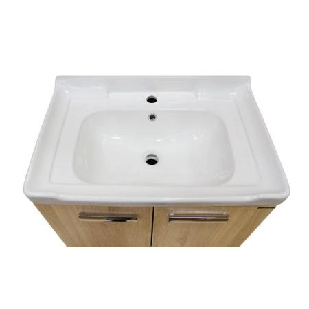 Тумба с раковиной Comforty Рига-70 дуб сонома