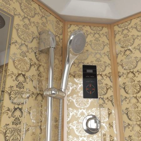 Душевая кабина Niagara Luxe NG-7744G (1200x1200х2150) высокий поддон стенки ЗОЛОТО