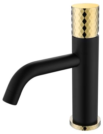 Смеситель STICK Boheme для умыв. низ. BLACK DIAMOND GOLD_Комплект 121-BG