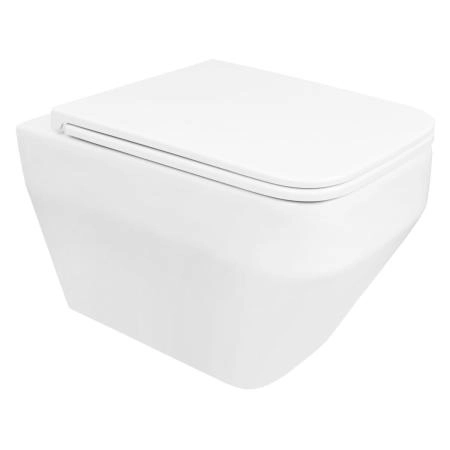 Унитаз подвесной Azario MONEO 530х365х370 безободковый,  с быстросъемным сидением микролифт (AZ-0062)