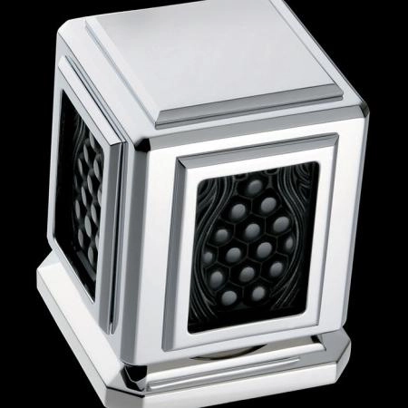 THG Metropolis cristal noir Смеситель для раковины, 3 отв., цвет: хром/черный хрусталь