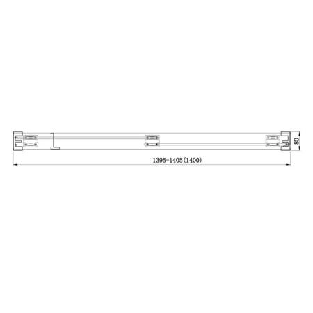 Душевая дверь Aquanet DELTA NPB6122 140х200