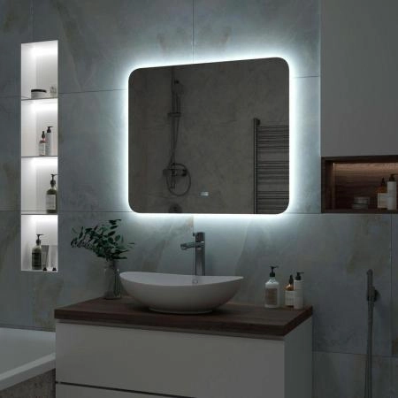 Зеркало Континент Burzhe medium 800x700 ЗЛП2289 с подсветкой