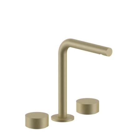 Fantini AF/21 Смеситель для раковины, 3 отв., высокий излив: 15.5 см, цвет: Matt British Gold PVD