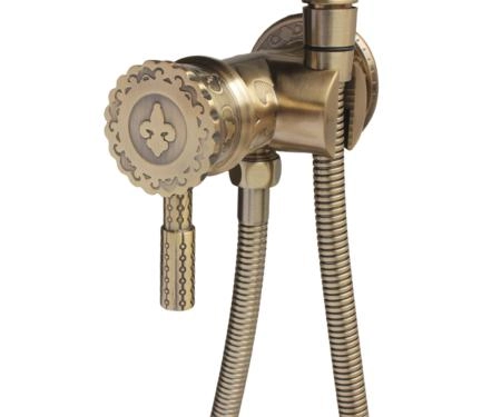 Гигиенический душ встраиваемый со смесителем ВИНДЗОР 702BR бронза