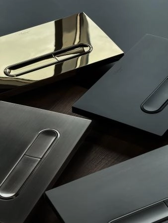 Кнопка для инсталляции Boheme пластик NIKEL BRUSH для инсталляций GEBERIT 667-NB