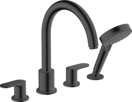 Hansgrohe 71456670 Vernis Blend Смеситель на борт ванны, на 4 отверстия матовый черный
