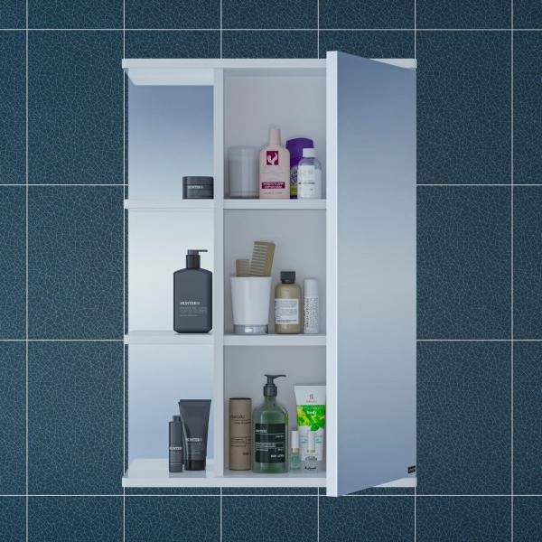 Зеркальный шкаф СаНта Ника 50 без подсветки, правый 101085