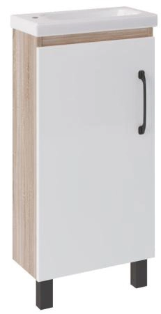 Тумба ASB-Mebel Адель 40 напольная Белый/Дуб Сонома