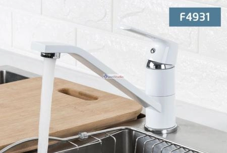 Смеситель для кухни Frap F4931 белый хром