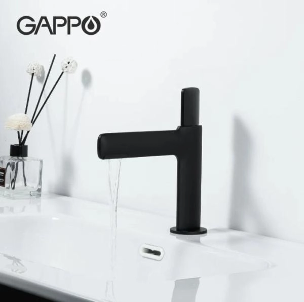 Смеситель Gappo G1052-86  для раковины чёрный