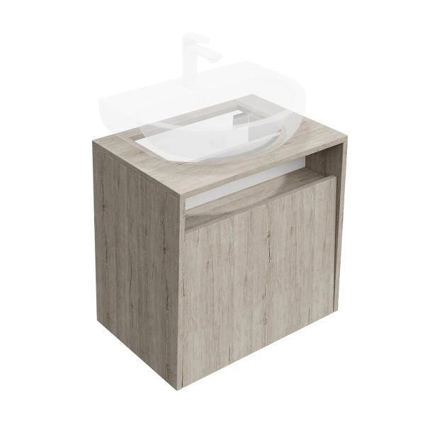 Тумба Kerama Marazzi PRO ПРО PRO.60.1\OAK.O подвесная 1 ящик 60, дуб Орегон