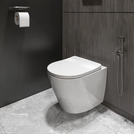Унитаз KNOTLOR WC490WG, подвесной белый