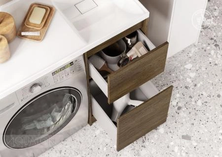 Тумба под раковину AQUATON Лондри 40 Дуб Кантри без фасада 1A267001LHDY0