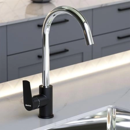 Смеситель для кухни RedBlu by Damixa Origin Balance 790720000 хром/черный