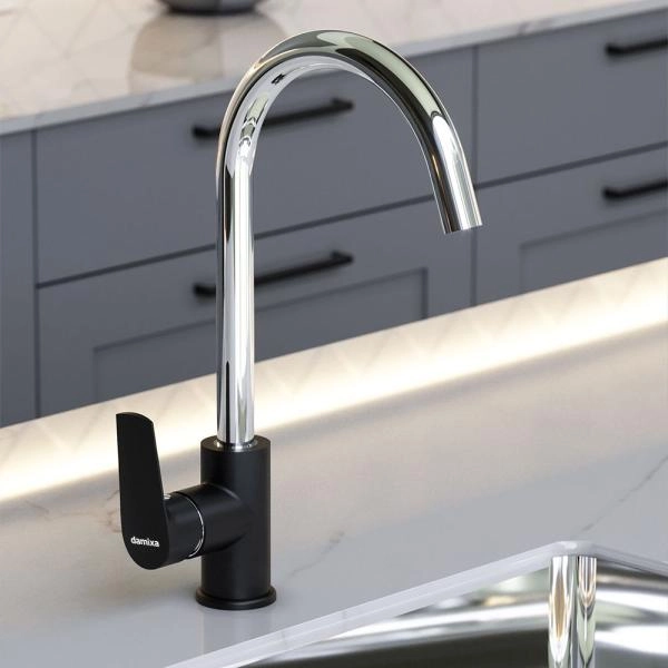 Смеситель для кухни RedBlu by Damixa Origin Balance 790720000 хром/черный