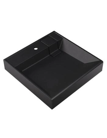 Раковина Uperwood Naomi Quartz RnaomiQuartz60U над стиральной машиной 60*60 см уголь