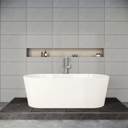 Ванна VitrA Geo 65370006000 170 x 80,5 см отдельностоящая акриловая прямоугольная белая