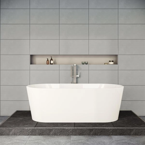 Ванна VitrA Geo 65370006000 170 x 80,5 см отдельностоящая акриловая прямоугольная белая