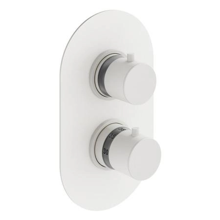 Plumberia Selection IXO Смеситель для душа, встраиваемый, термостатический, на 2 выхода, цвет: белый матовый