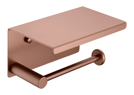 Держатель туалетной бумаги Boheme с крышкой UNO BRUSHED BRONZE 10971-BRB