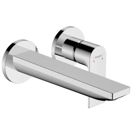 Смеситель Hansgrohe 72568000 Rebris E для раковины 200 мм, настен., на 2 отв. (внешняя монтажная часть) хром