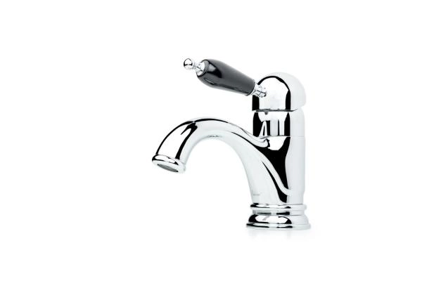 Смеситель для умывальника Boheme TRADIZIONALE CHROMO с черной керамикой 261-BLС