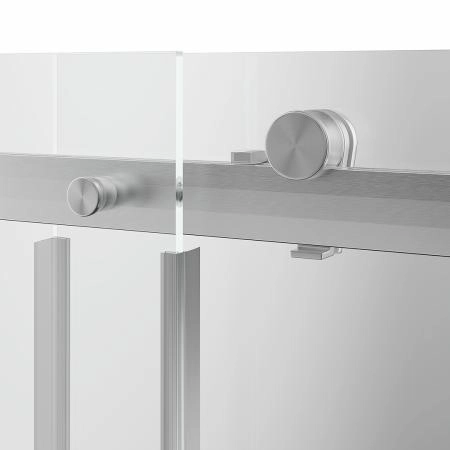 Душевая дверь Kerama Marazzi CRISTALLO КРИСТАЛЛО CT.120.SD.BN раздвижные с функцией плавного открывания и закрывания, 120х210, брашированный никель