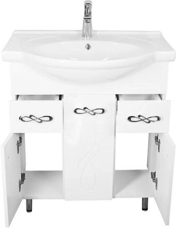 Тумба с раковиной Style Line Венеция 75 (2 ящ.) под умывальник Байкал 75