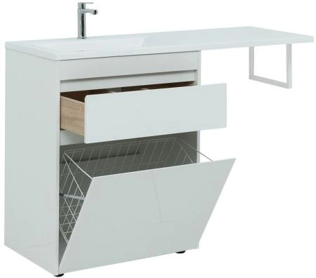 Тумба под раковину Aquanet Токио 68 белый (напольная, 1 ящик)