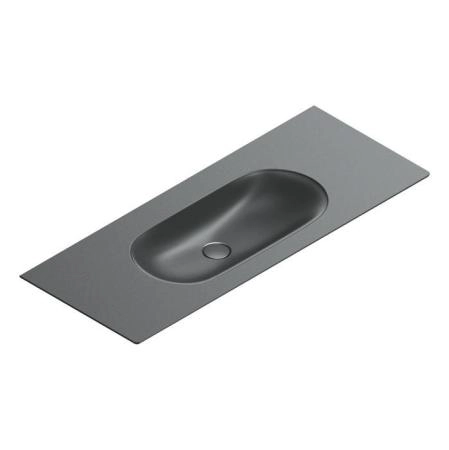 Catalano Sfera Раковина консоль 125x50см, без отв., цвет: черный матовый
