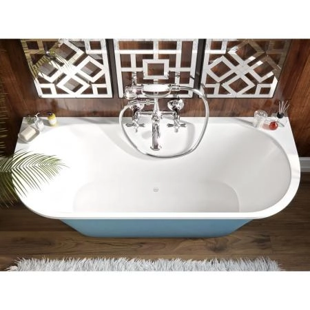 Ванна AquaStone Неона 167 белая иск. камень