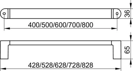 Поручень для душа KEUCO Elegance 31601010500 хром