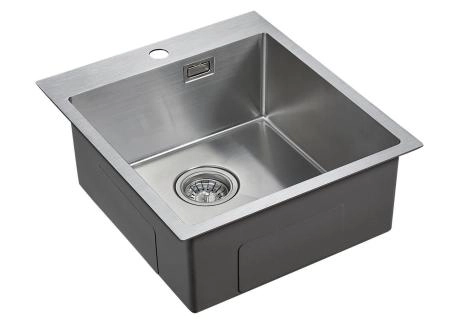 Кухонная мойка Paulmark NECKAR PM804551-BS 450х510мм брашированная нерж. сталь