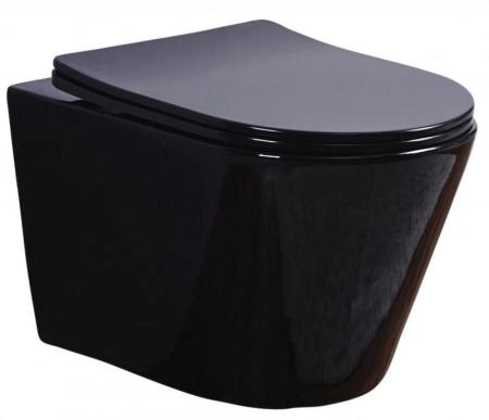 Унитаз Esbano CLAVEL (Black) подвесной безободковый микролифт