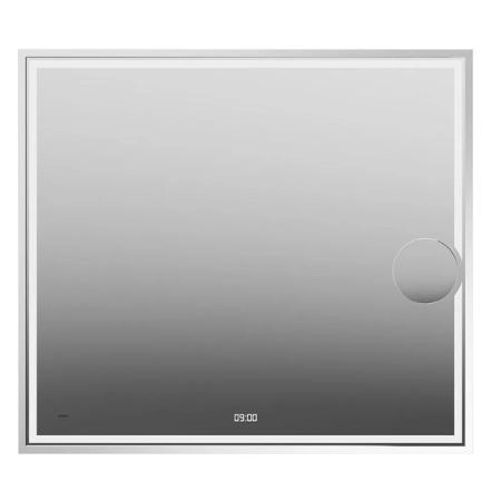 Зеркало Kerama Marazzi TECNO ТЕКНО TE.mi.90.1 c LED 90 с макро линзой, с подсветкой, с функцией антизапотевание, белый глянцевый
