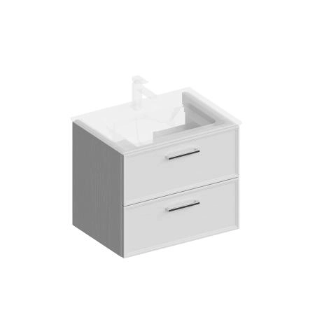 Тумба Kerama Marazzi PIANO CLASSIC ПИАНО КЛАССИК PIA.CL.65\WHT.M подвесная 65 см, 2 ящика, ясень белый матовый