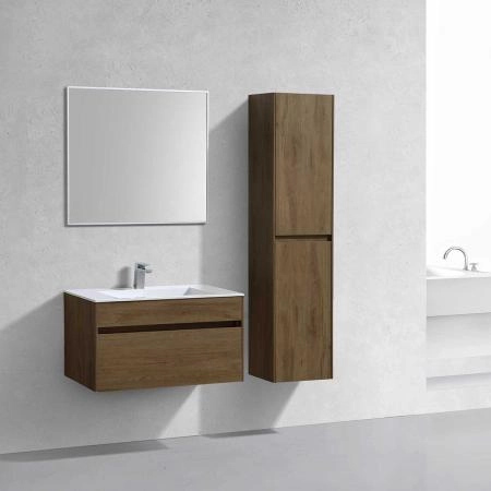 Тумба под раковину Vincea Chiara 800 подвесная, 1 ящик soft-close, цвет T.Oak