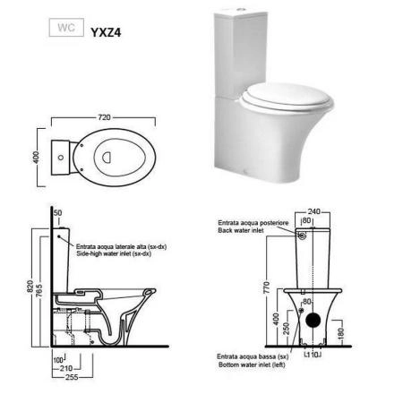 Унитаз Hatria Sculture YXZ4 напольный
