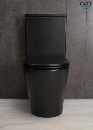 Унитаз напольный Gid Tn2189Bm 62248Y черный матовый 64.5x38.5x82.5