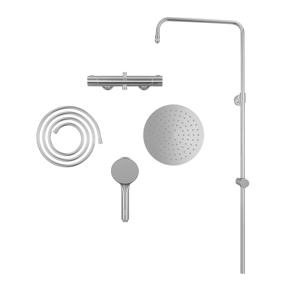 Душевая система VitrA Joy A47298EXP с термостатическим смесителем и ручным душем хром