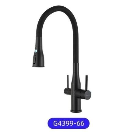 Смеситель Gappo G4399-66 для кухни фильтр д/питьевой воды /черный
