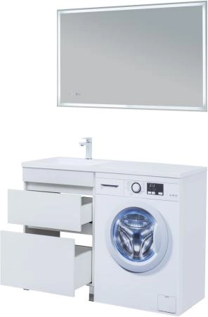 Тумба под раковину Aquanet Вега 58 белый глянец